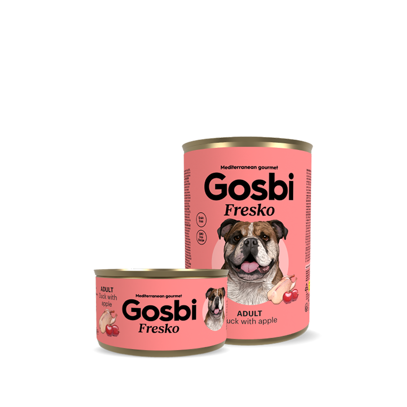Gosbi Fresko Pato con Manzana para Perro Adulto