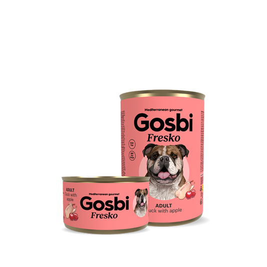 Gosbi Fresko Pato con Manzana para Perro Adulto