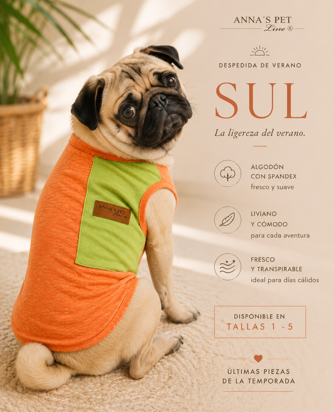 Playera para perro Sul / Anna´s Pet Line