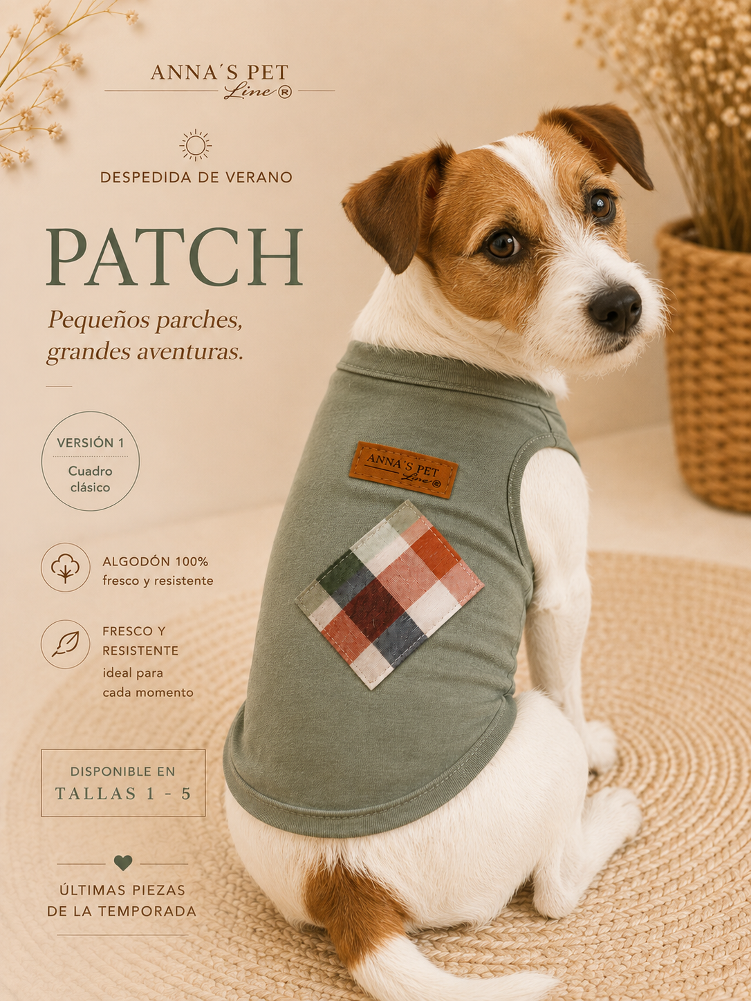 Playera para Perro Patch – Anna’s Pet Line