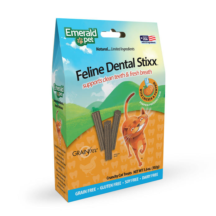 Dental Stixx / Emerald Pet / Premios para gato / Sabor Pollo