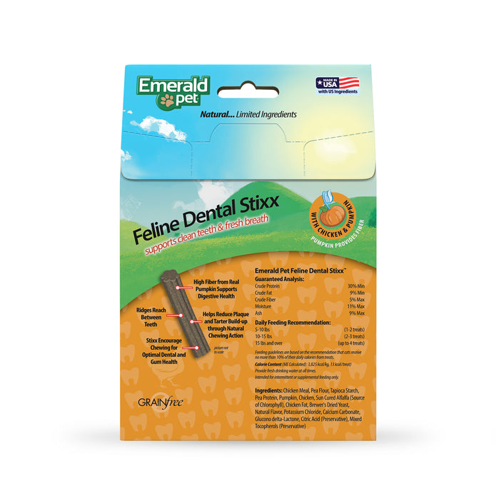 Dental Stixx / Emerald Pet / Premios para gato / Sabor Pollo