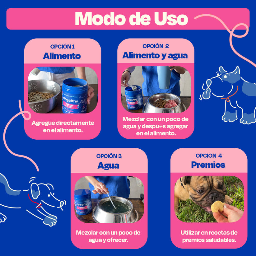 Dogelthy / Gastro Aid / Pre + Probióticos para perros y gatos