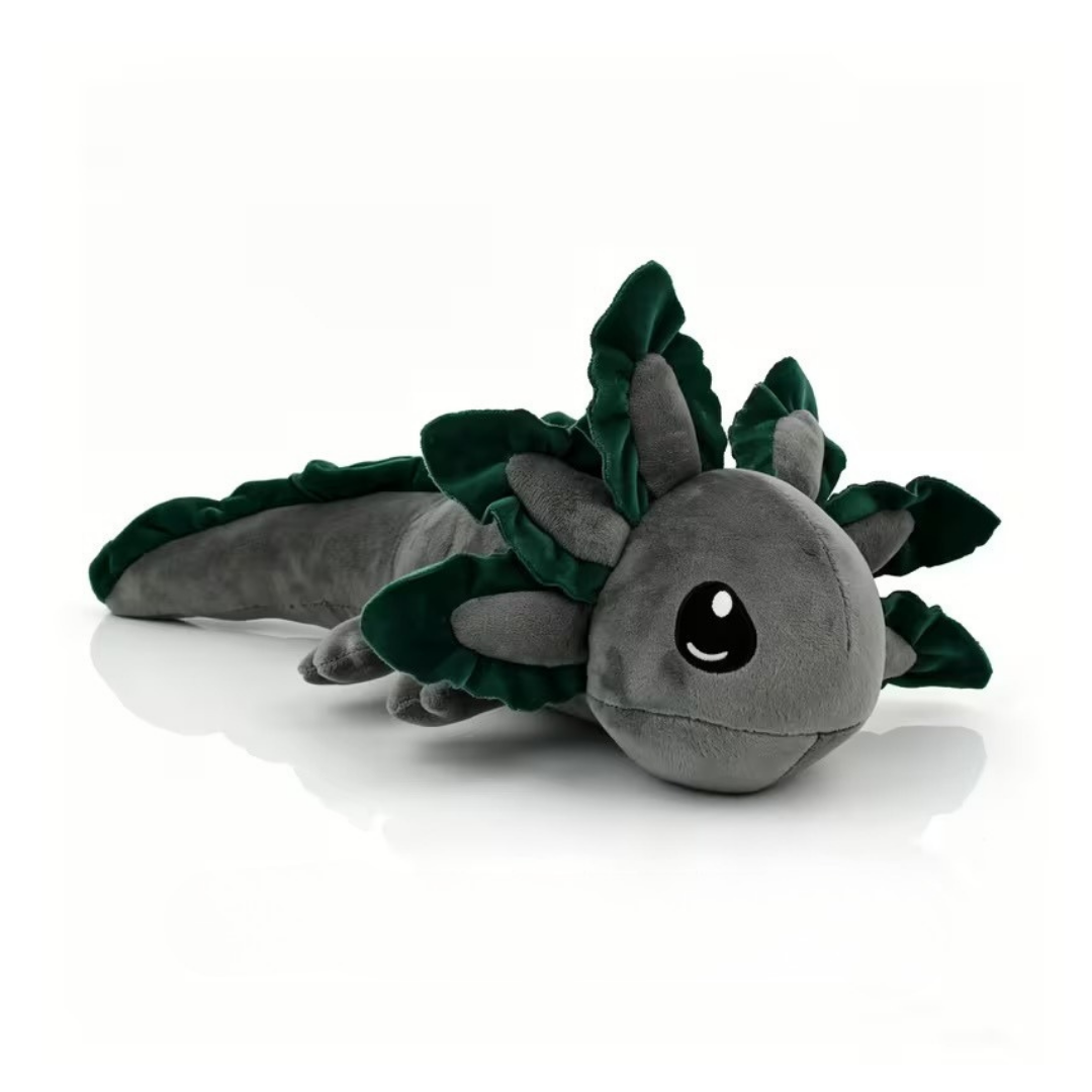 Ajolote de Peluche Suave para Mascota – 42 cm Color Gris
