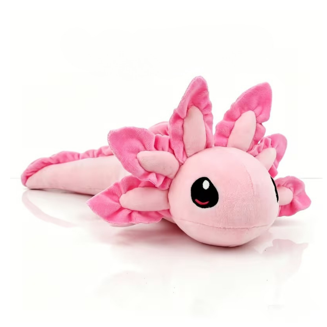Ajolote de Peluche Suave para Mascota – 42 cm Color Rosa