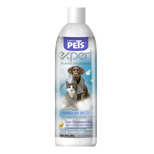 Espuma para baño en seco / Fancy Pets / 300 gr