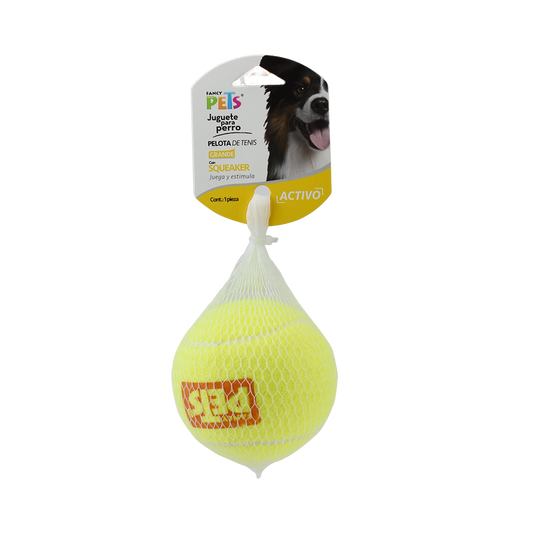 Pelota de tenis con squeaker Grande / Fancy Pets / 1 pz