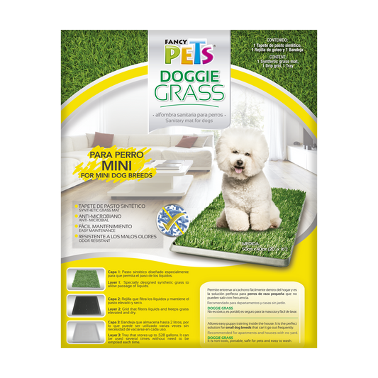 Tapete entrenador Extra chico Doggie grass / Fancy Pets