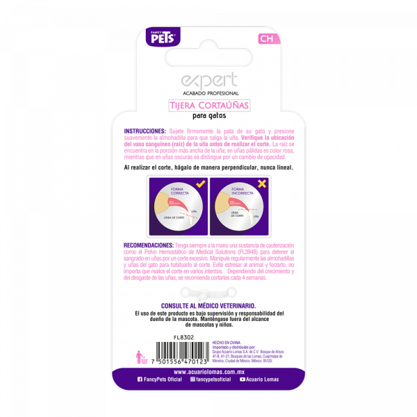 Corta uñas para gato chico / Fancy Pets