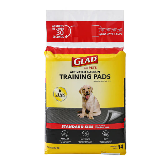 Glad / Tapete entrenador 5 capas / A prueba de fugas, Elimina olores, convierte la orina en gel / 14 pz