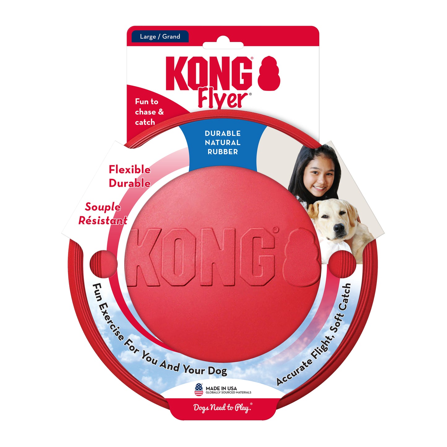 Frisbee para perro / Kong Flyer / Grande