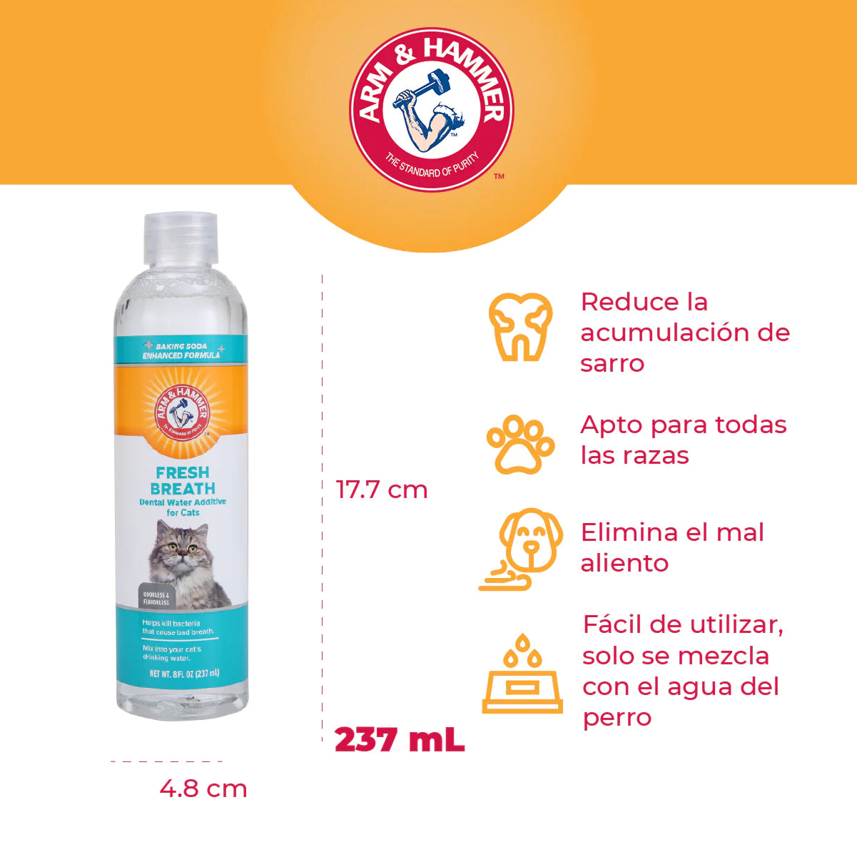 Enjuague bucal para gato / Sabor Atún / Arm & Hammer