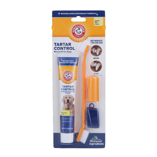 Pasta dental para perro / Sabor Plátano con Menta / Arm & Hammer / 3 pz