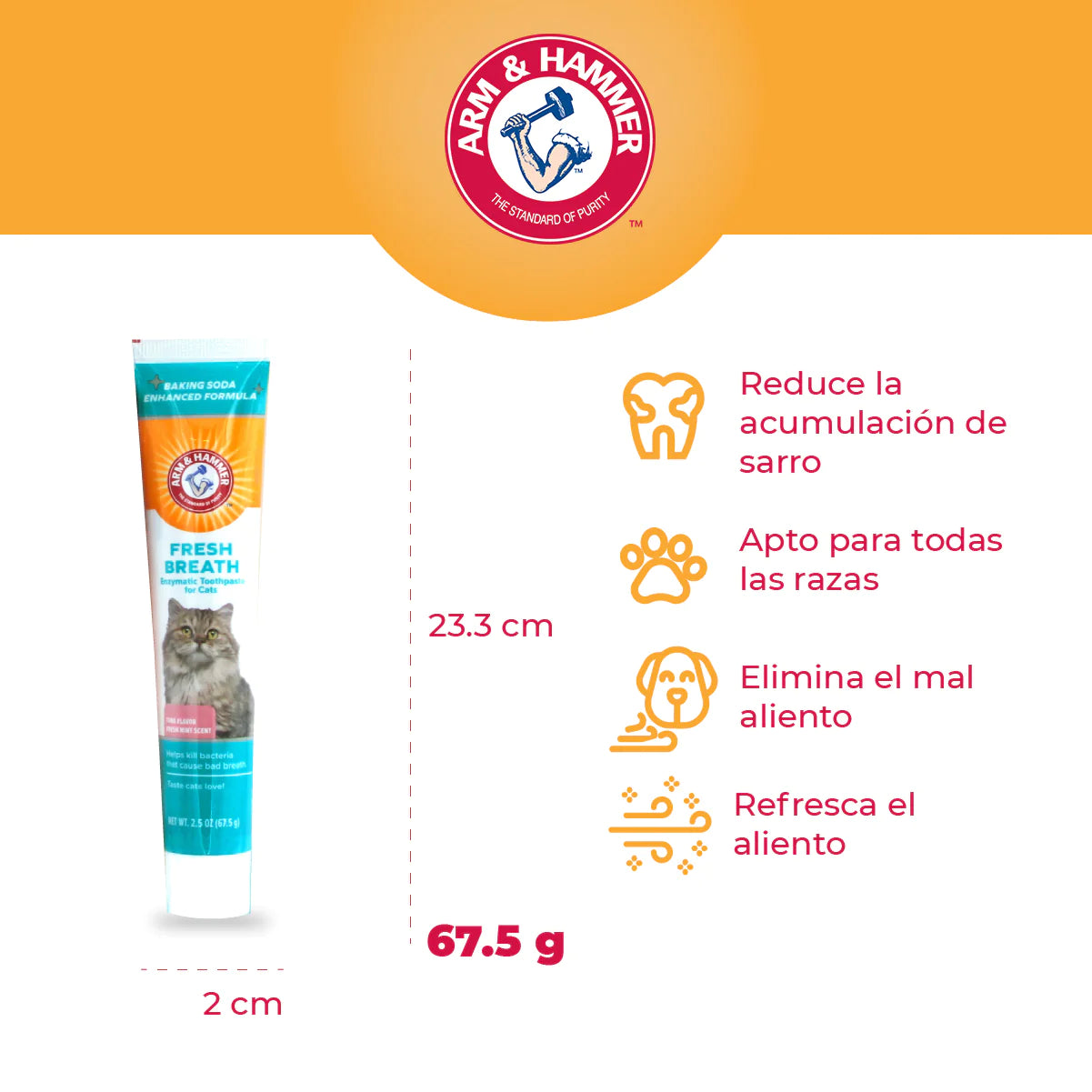 Kit de pasta dental para gato / Sabor Atún / Arm & Hammer