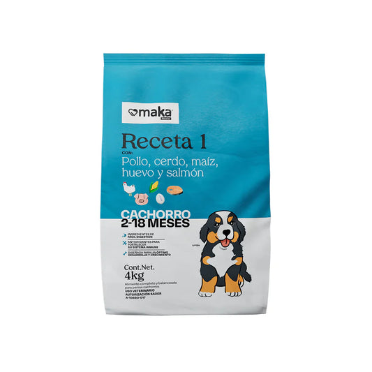 Croquetas Maka / Receta 1 / 4 kg / cachorros de 2 a 18 meses