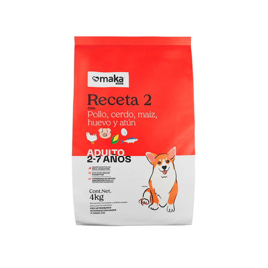 Croquetas Maka / Receta 2 / 4 kg / Adulto mediano