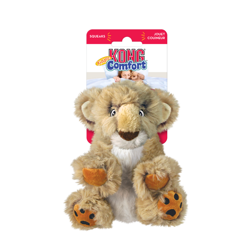 León de Peluche con Squeaker Removible de Kong