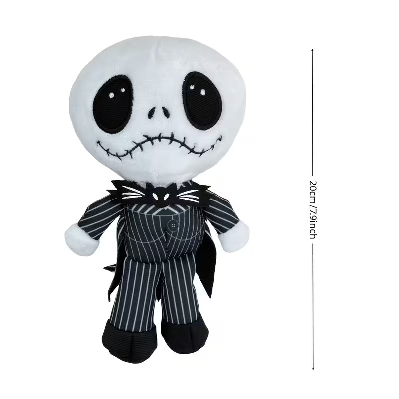 Peluche Esqueleto de Halloween con Traje Negro – 20 cm