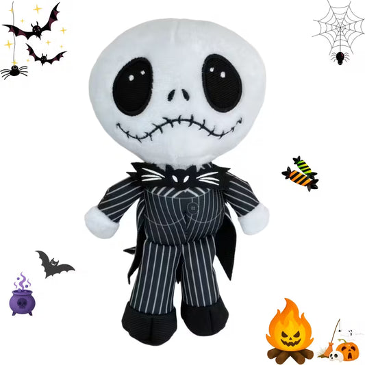 Peluche Esqueleto de Halloween con Traje Negro – 20 cm