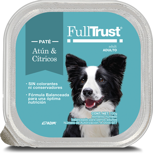 Alimento húmedo para perro / FullTrust / Atún y cítricos / 100 gr