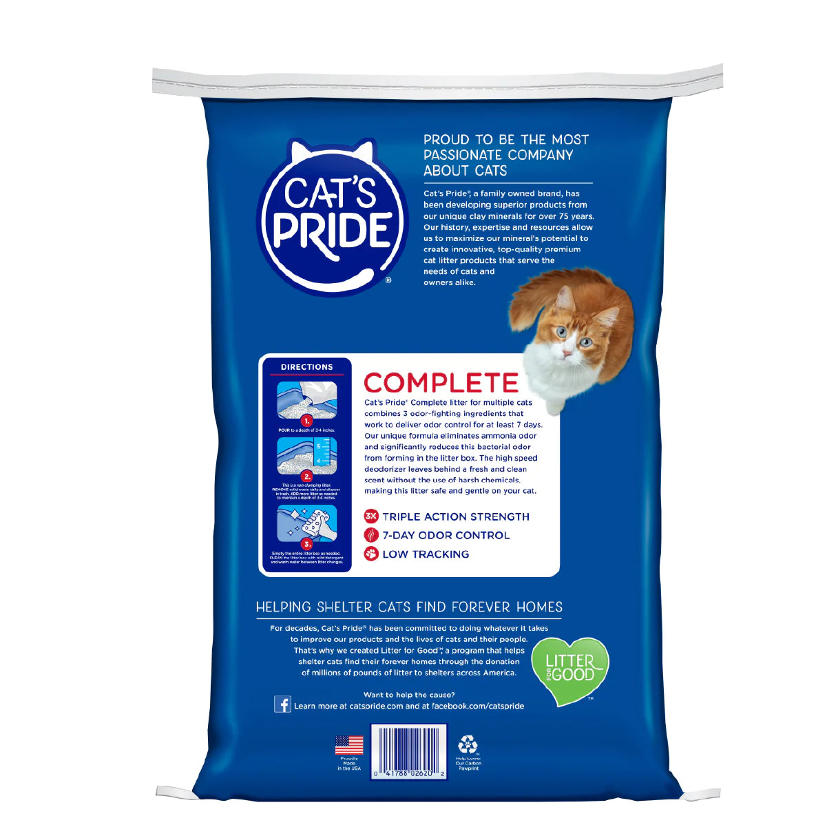 Cats Pride Complete / Arena para gato / No aglutinante / 9 kg