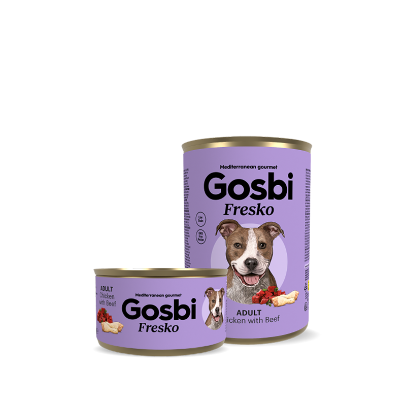 Gosbi Fresko Pollo con Ternera para Perro Adulto