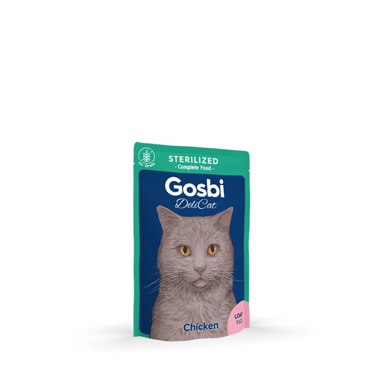 Gosbi Delicat Sterilized Chicken – Paté de Pollo para Gato Esterilizado 70 gr