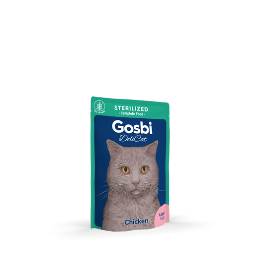 Gosbi Delicat Sterilized Chicken – Paté de Pollo para Gato Esterilizado 70 gr