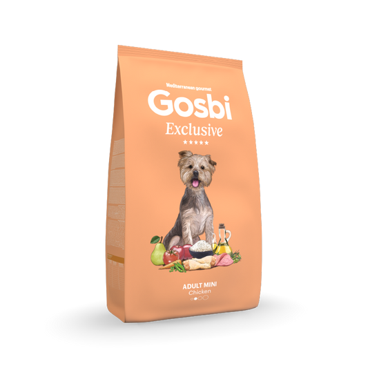 Alimento para perro / Gosbi Exclusive raza mini / Pollo, pescado, legumbres y verduras / 2 kg