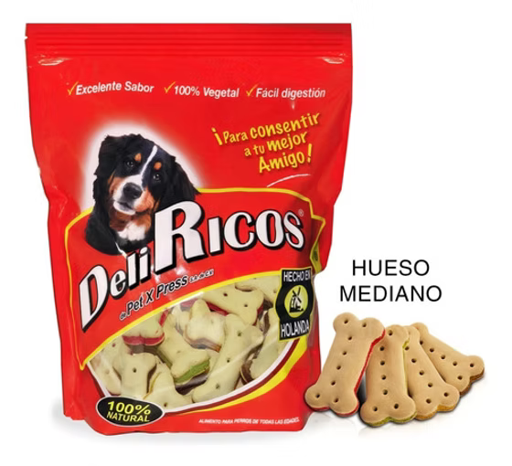 DeliRicos Huesos Medianos – Galletas para Perro 100 g