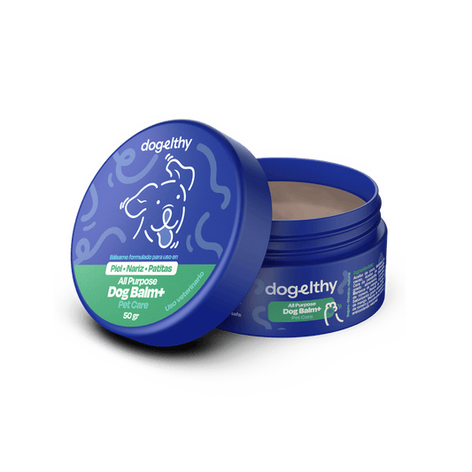 Dogelthy / Dog Balm en tarro / Bálsamo Hidratante para Piel, Patitas y Nariz. Anti Resequedad y Agrietamiento 50g.