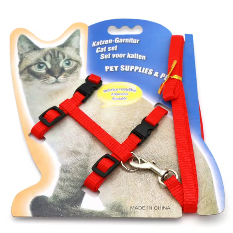 Conjunto de arnés y correa para gatos