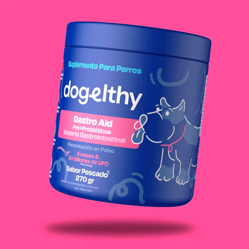 Dogelthy / Gastro Aid / Pre + Probióticos para perros y gatos