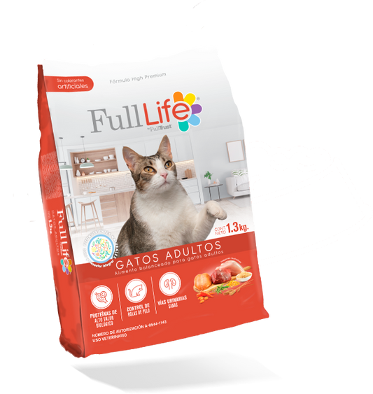 Croquetas para gato / FullLive / Gato adulto / 1.3 kg