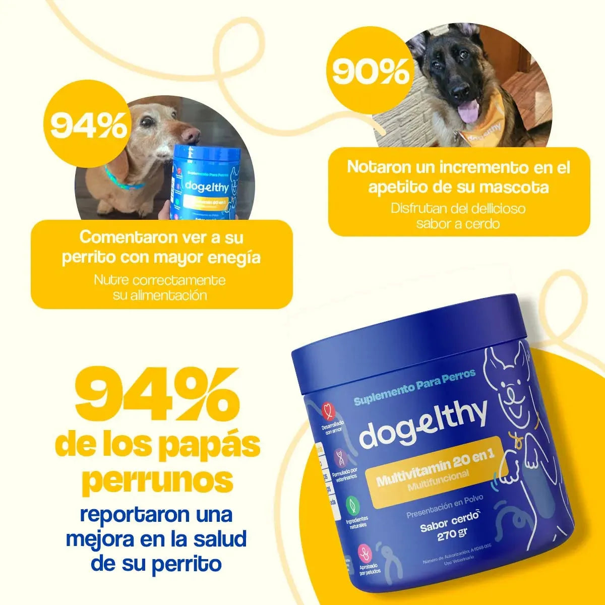 Dogelthy / Multivitaminico para perro