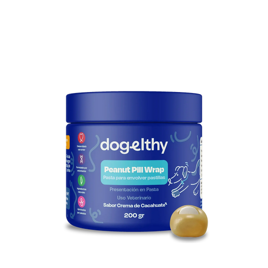 Dogelthy / Pill Wrap / Recubrimiento de pastillas para perros / Sabor crema de cacahuate
