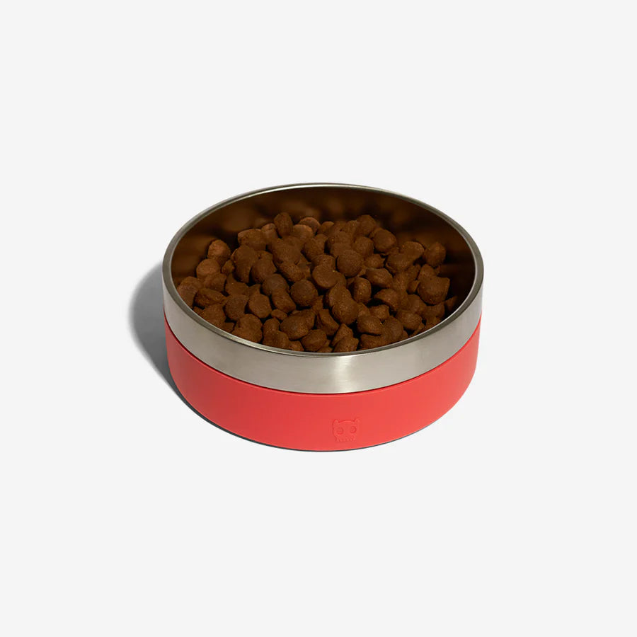 Plato para alimento / Tuff Bowl de Zee.Dog / color Coral