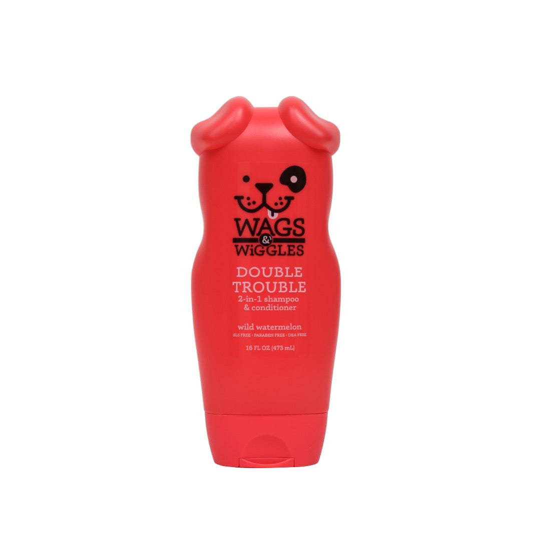 Shampoo Y Acondicionador 2 En 1 Para Perro / Wags & Wiggles / Aroma Sandía Fresca / 473 mL