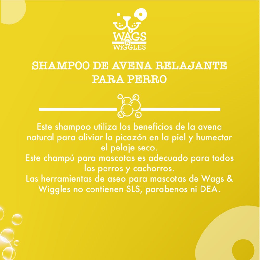 Shampoo / Wags & Wiggles / Avena Natural Para Aliviar La Picazón Y Humectar El Pelaje Seco / 473 mL