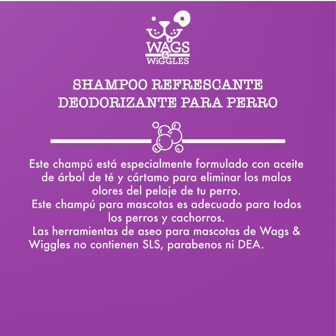 Shampoo Desodorante Refrescante Para Perro / Wags & Wiggles / 473 mL