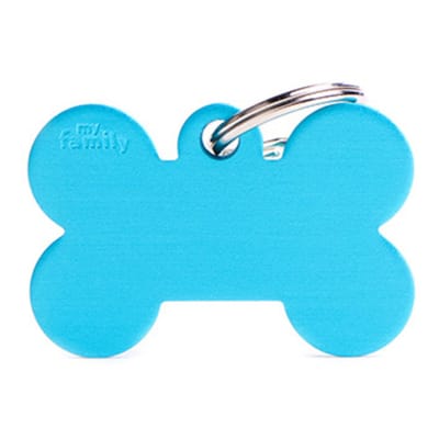 Placa / My Family / Hueso azul celeste
