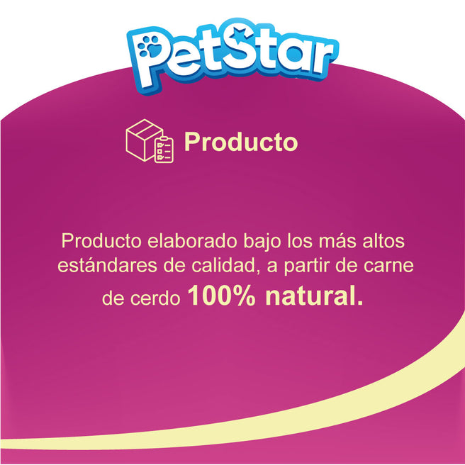 Premios para perro tiras de cerdo / Porky Stick de Petstar / 80 gr