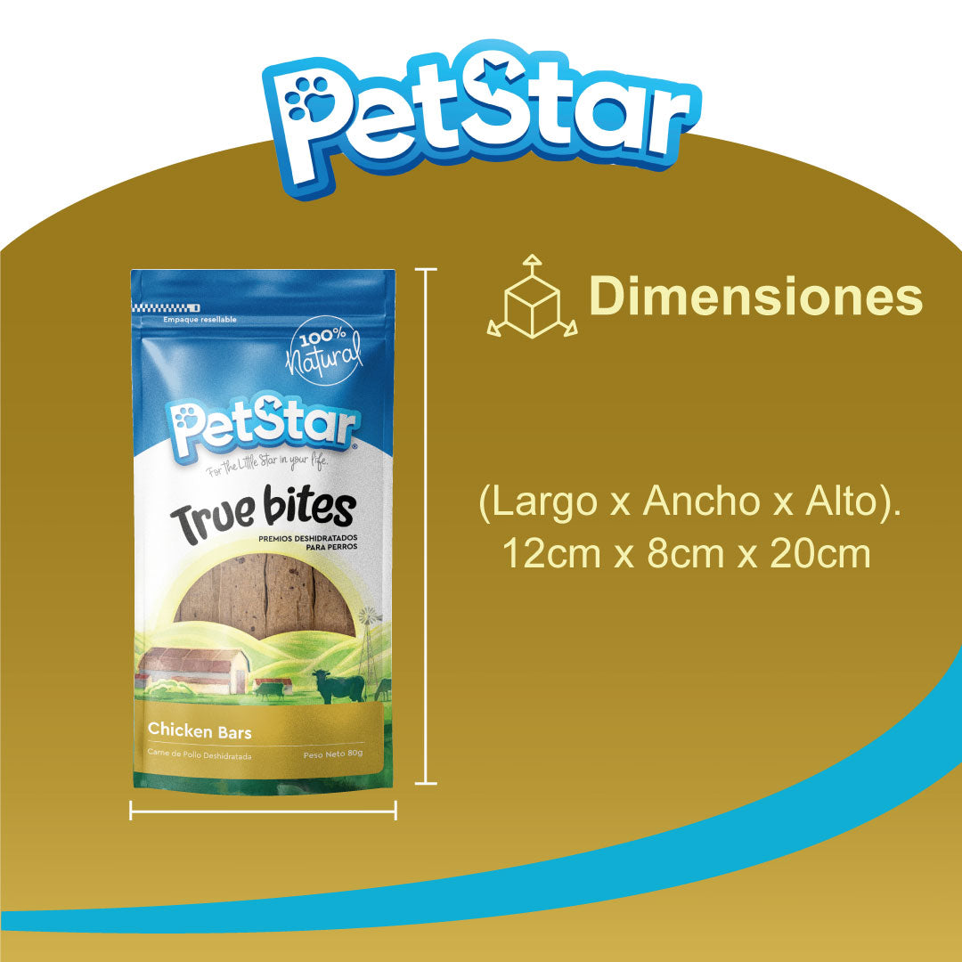 Premios para perro / Chicken Bars de Petstar / 80 gr