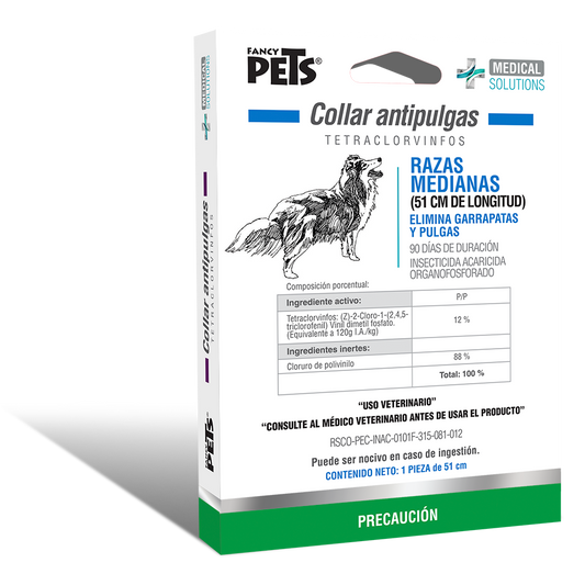 Collar antipulgas para perro mediano - Medical Solutions