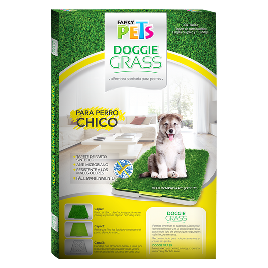 Tapete entrenador chico Doggie grass