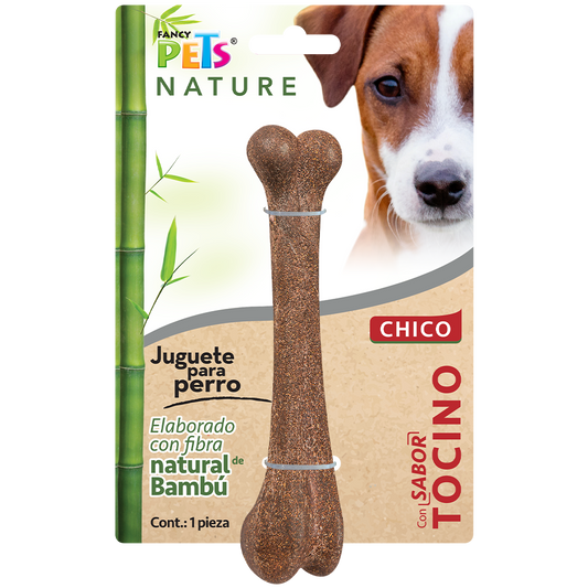 Juguete para perro / Hueso de fibra de bambú / Chico