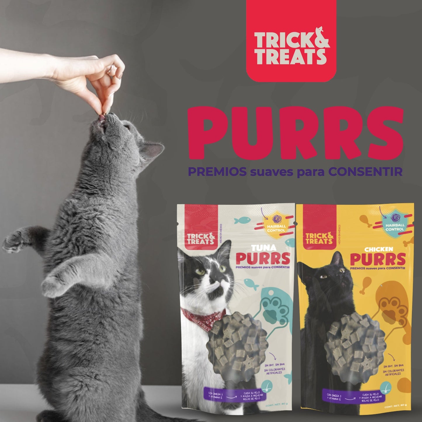 Purrs - Premios para gato de pollo