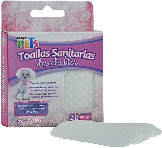 Toallas sanitarias desechables para perritas / Fancy Pets