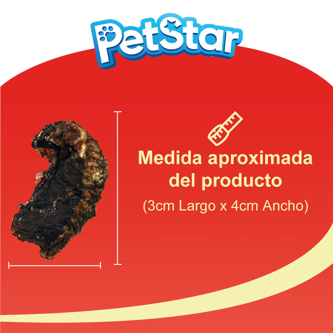 Premios para perro corazón de res / Beefy heart chips de Petstar / 80 gr