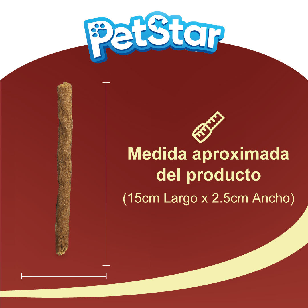 Premios para perro tiras de res / Beefy Sticks de Petstar / 80 gr